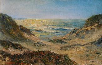 Joseph Kleitsch "Carmel by the Sea" 8 x 12 inches, oil on canvas, excellent condition! Important work by a top tier early California artist!